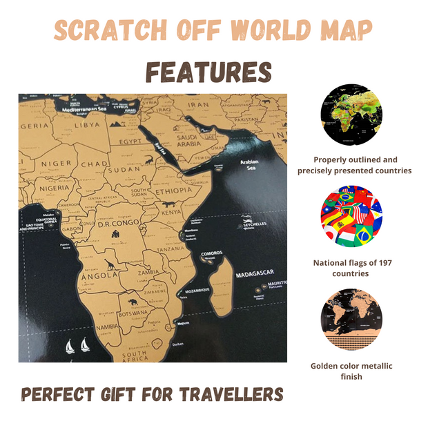 Scratch Off World Map With Flags